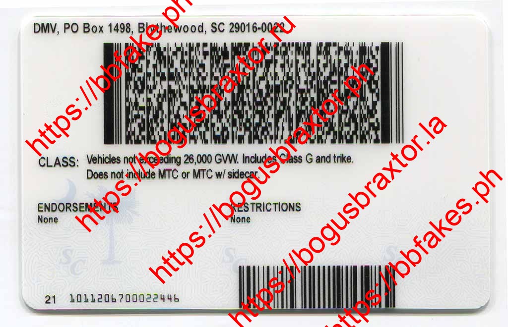 South Carolina Fake ID - Image 3