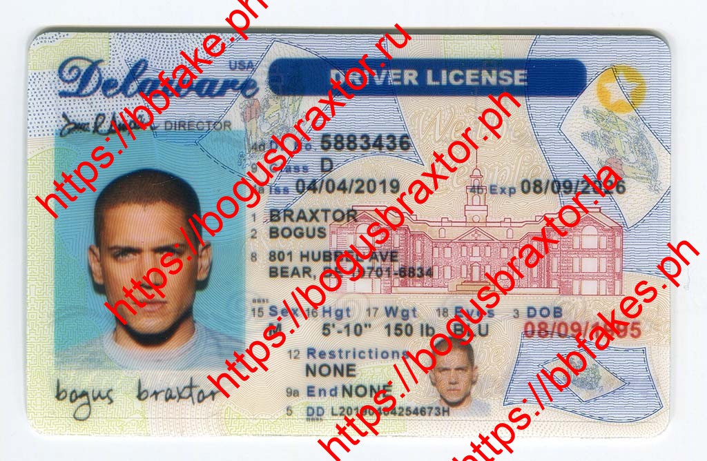 Bogus Braxtor Fake ID - Delaware Fake ID