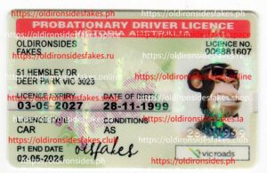 Best & Fast Fake ID Service | Victoria Australia Probationary Driver Licence