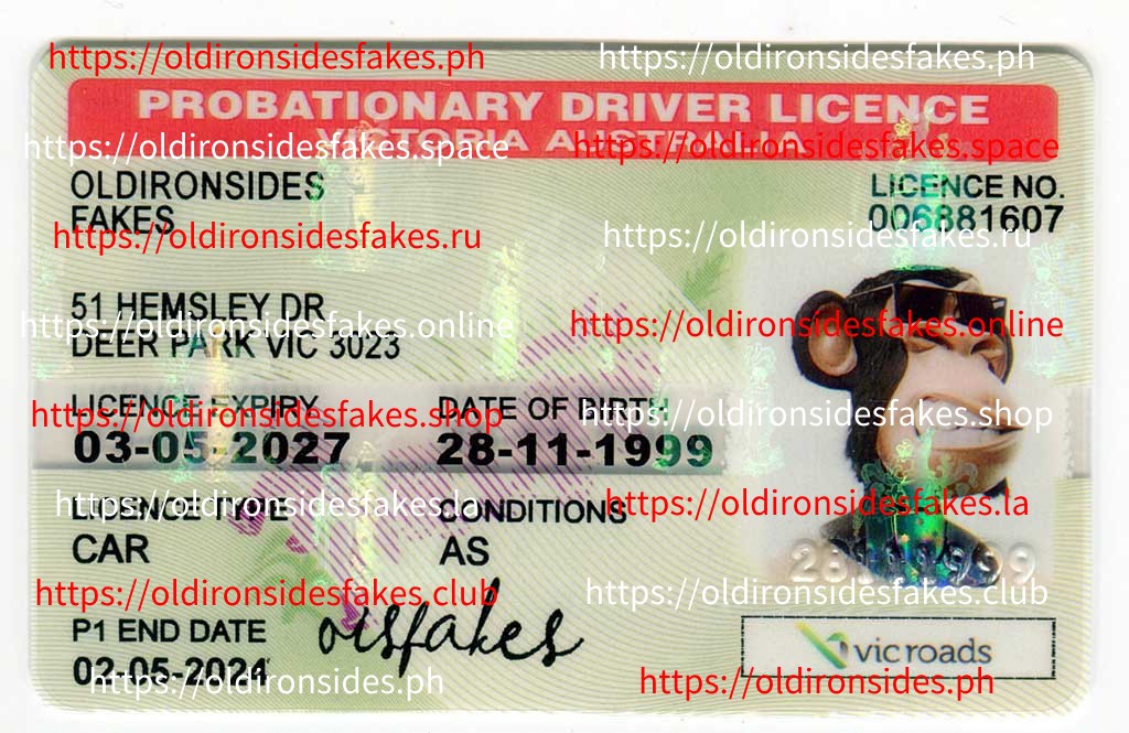 Best & Fast Fake ID Service | Victoria Australia Probationary Driver Licence